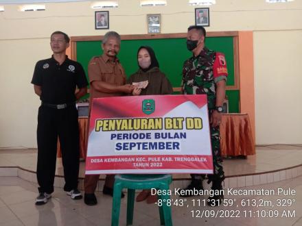 Penyaluran BLT DD bulan September 2022